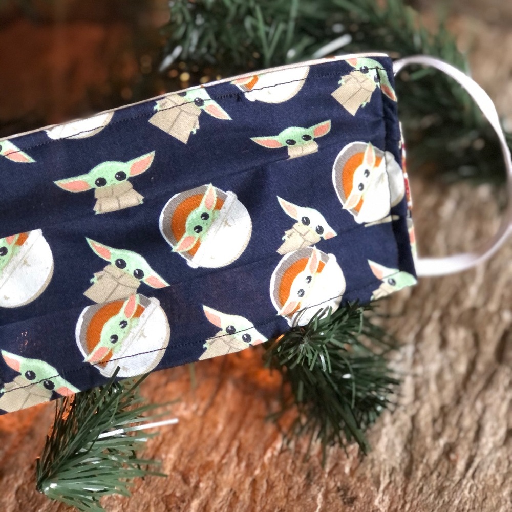 Baby Yoda Mask - Reversible Option Available